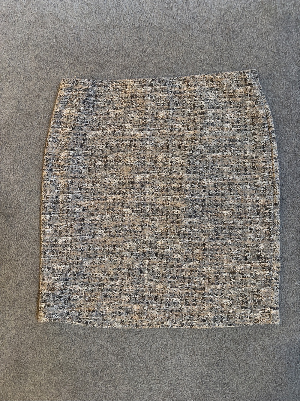 Express Neutral Tweed Pencil Skirt in Gray-Beige